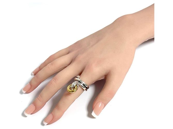 Anello combinato da donna Bottega Veneta - vista 10