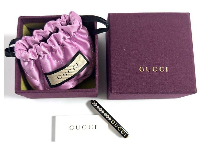 Fermaglio per capelli in cristallo con logo Gucci per donne - vista 10
