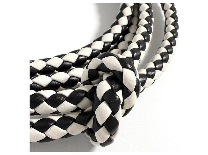 Cinghia in pelle Valextra per borse Nero Bianco - vista 3