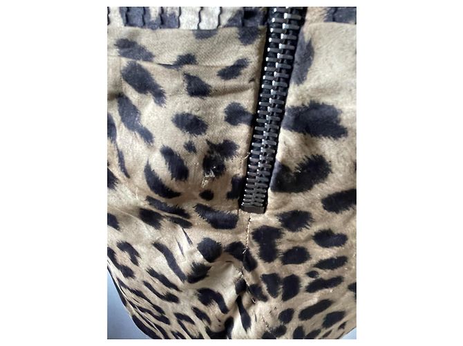Vestido largo de seda Roberto Cavalli estampado leopardo Estampado de leopardo - vista 9