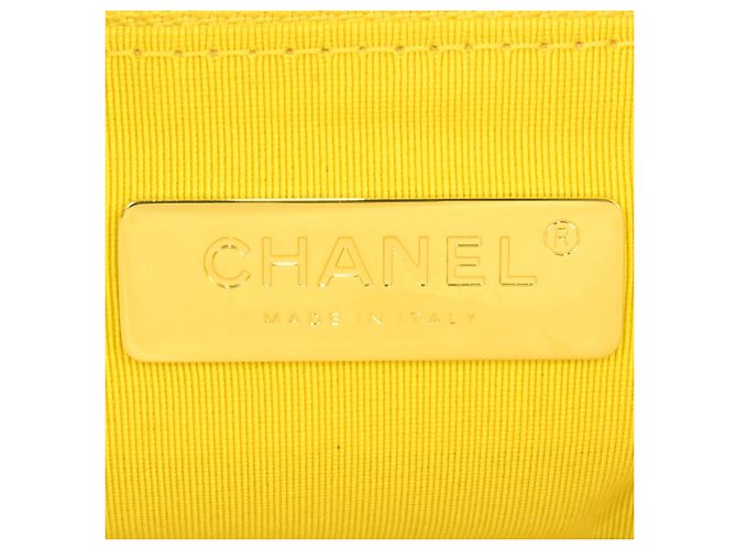 Borsa a spalla matelassé Chanel 19 con catena Giallo - vista 7