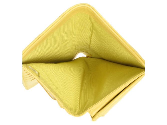 Timeless Cartera larga de matelás clásico atemporal Chanel Amarillo - vista 7