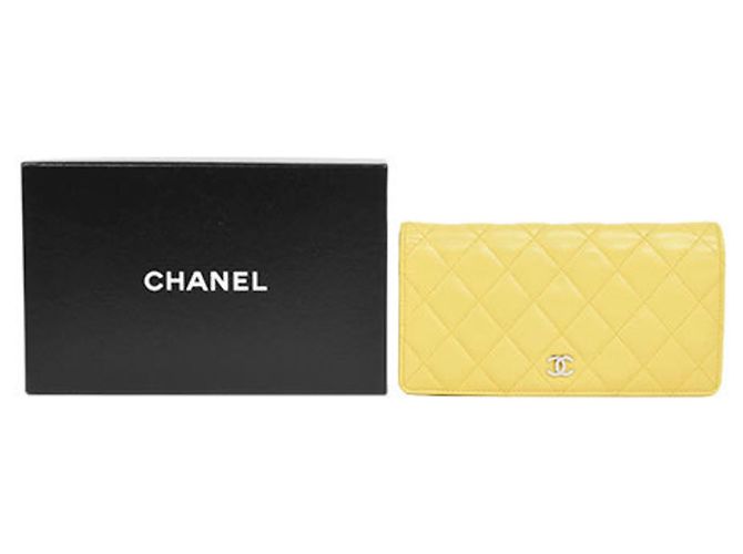 Timeless Cartera larga de matelás clásico atemporal Chanel Amarillo - vista 9