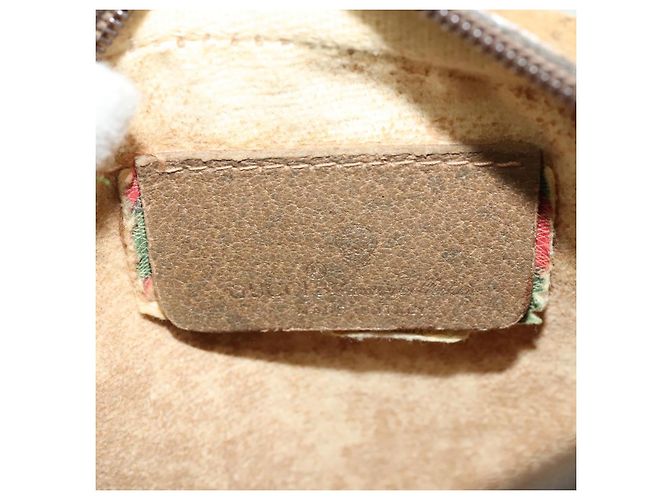 GUCCI GG Supreme Web Sherry Line Borsa a Spalla PVC Beige 89 02 066 Auth BA1300 - vista 10