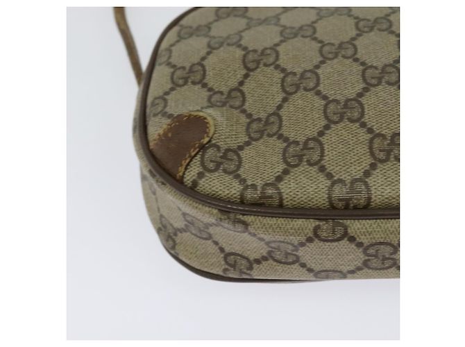 GUCCI GG Supreme Web Sherry Line Borsa a Spalla PVC Beige 89 02 066 Auth BA1300 - vista 15