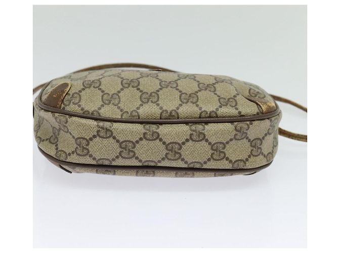 GUCCI GG Supreme Web Sherry Line Borsa a Spalla PVC Beige 89 02 066 Auth BA1300 - vista 5