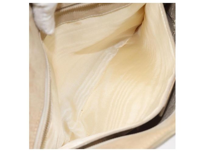Borsa a Spalla GUCCI Camoscio Beige Oro Auth BA1297 D'oro - vista 11