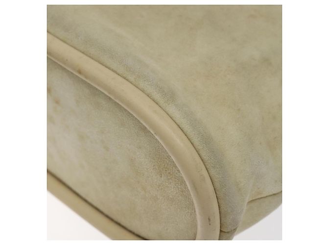 Borsa a Spalla GUCCI Camoscio Beige Oro Auth BA1297 D'oro - vista 14