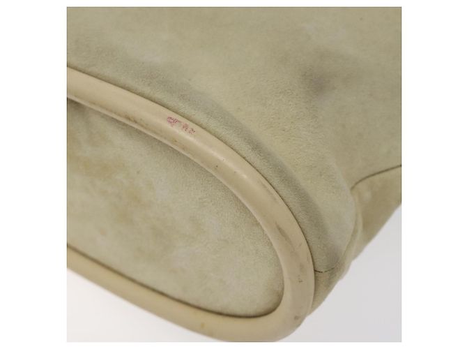 Borsa a Spalla GUCCI Camoscio Beige Oro Auth BA1297 D'oro - vista 15