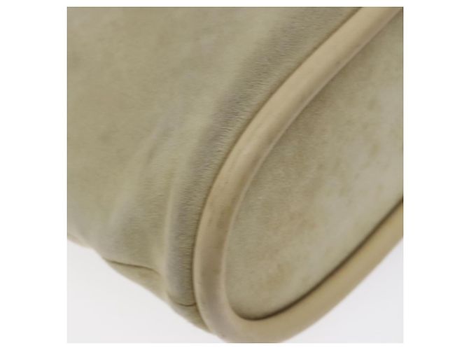 Borsa a Spalla GUCCI Camoscio Beige Oro Auth BA1297 D'oro - vista 16