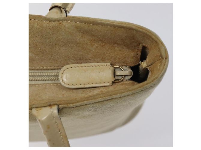 Borsa a Spalla GUCCI Camoscio Beige Oro Auth BA1297 D'oro - vista 18