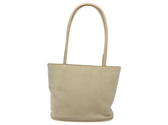 Borsa a Spalla GUCCI Camoscio Beige Oro Auth BA1297 D'oro - vista 2