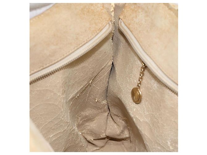 Borsa a Spalla GUCCI Camoscio Beige Oro Auth BA1297 D'oro - vista 21