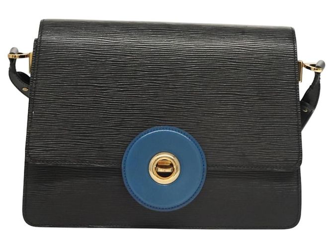 LOUIS VUITTON Epi Bicolor Free Run Schultertasche Schwarz Blau M52415 LV Auth ep8692 - Ansicht 13