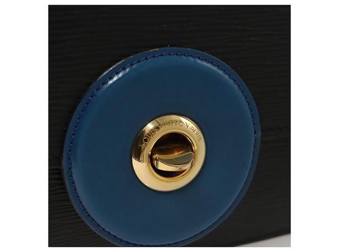 LOUIS VUITTON Epi Bicolor Free Run Schultertasche Schwarz Blau M52415 LV Auth ep8692 - Ansicht 20