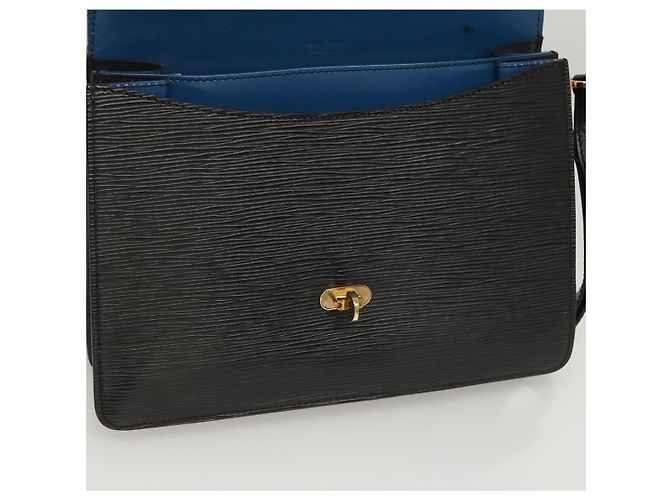 LOUIS VUITTON Epi Bicolor Free Run Schultertasche Schwarz Blau M52415 LV Auth ep8692 - Ansicht 22