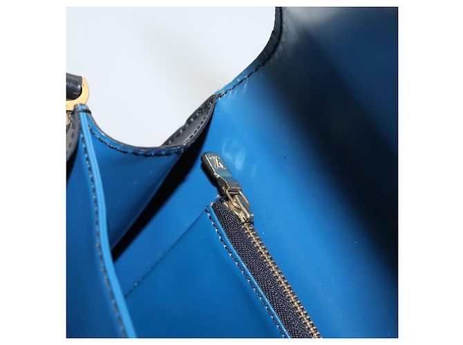 LOUIS VUITTON Epi Bicolor Free Run Schultertasche Schwarz Blau M52415 LV Auth ep8692 - Ansicht 29