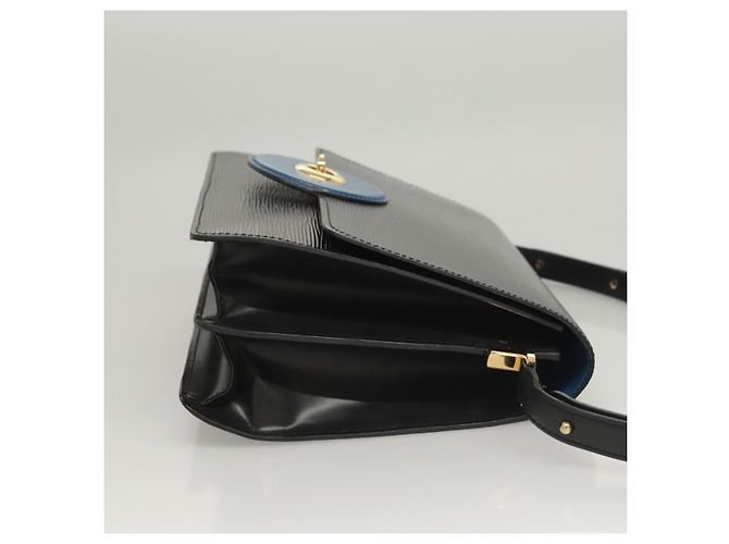 LOUIS VUITTON Epi Bicolor Free Run Schultertasche Schwarz Blau M52415 LV Auth ep8692 - Ansicht 3