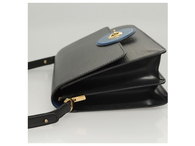 LOUIS VUITTON Epi Bicolor Free Run Schultertasche Schwarz Blau M52415 LV Auth ep8692 - Ansicht 4