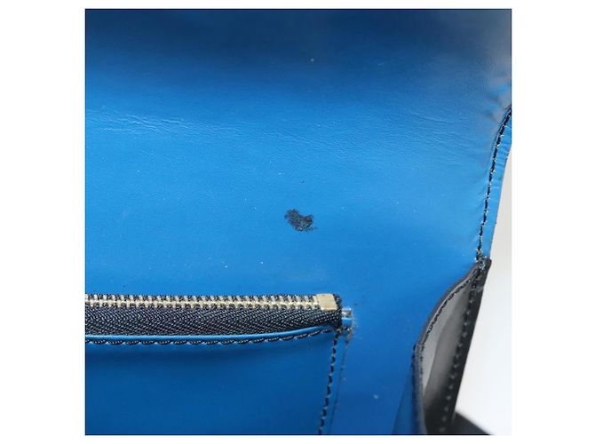 LOUIS VUITTON Epi Bicolor Free Run Schultertasche Schwarz Blau M52415 LV Auth ep8692 - Ansicht 9