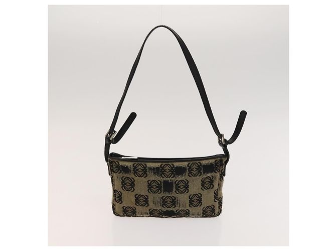 LOEWE Borsa Anagramma Canvas 2Set Blu Navy Auth bs24508 - vista 10