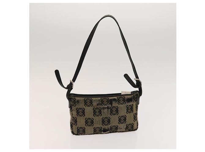 LOEWE Borsa Anagramma Canvas 2Set Blu Navy Auth bs24508 - vista 11