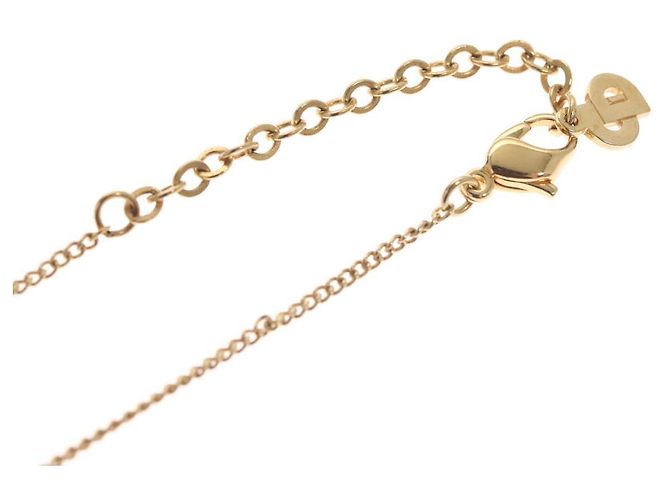 Collana Christian Dior metallo oro Auth am8123 D'oro - vista 16