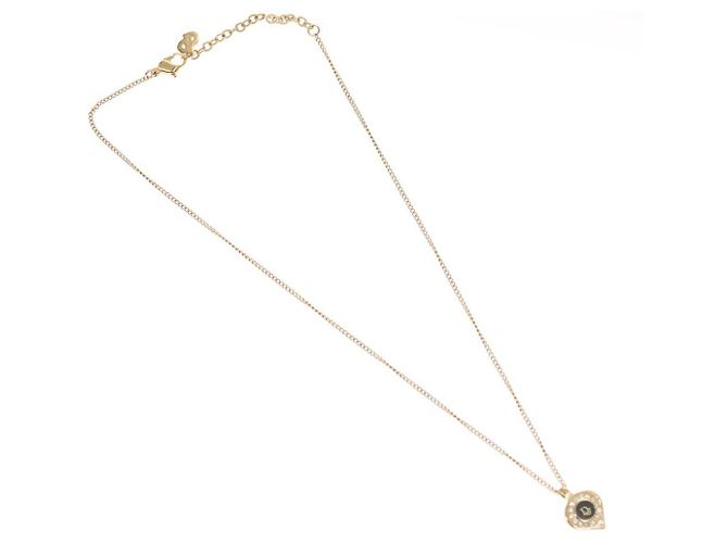 Collana Christian Dior metallo oro Auth am8123 D'oro - vista 2