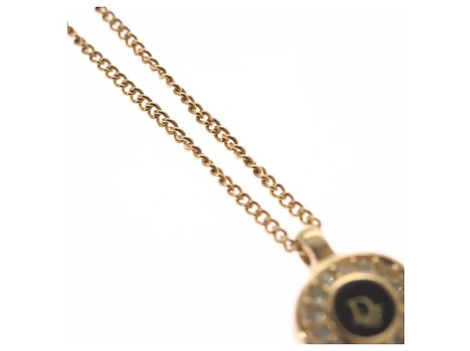 Collana Christian Dior metallo oro Auth am8123 D'oro - vista 4