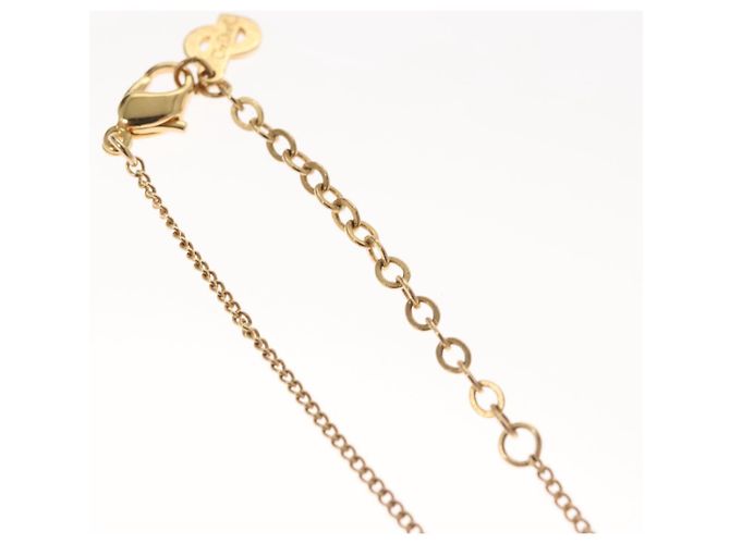 Collana Christian Dior metallo oro Auth am8123 D'oro - vista 8