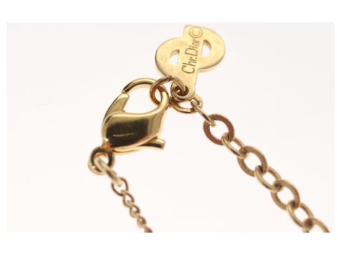 Collana Christian Dior metallo oro Auth am8123 D'oro - vista 9