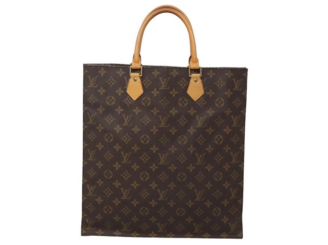 LOUIS VUITTON Borsa a Mano Sac Plat Monogram M51140 LV Auth am8175 Monogramma - vista 13