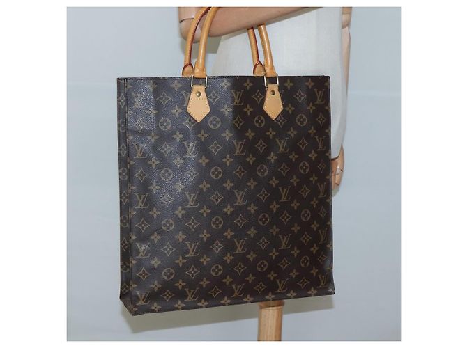 LOUIS VUITTON Borsa a Mano Sac Plat Monogram M51140 LV Auth am8175 Monogramma - vista 19