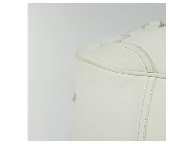 Céline Borsa a mano CELINE in pelle bianca e oro Auth 119467 Bianco D'oro - vista 14