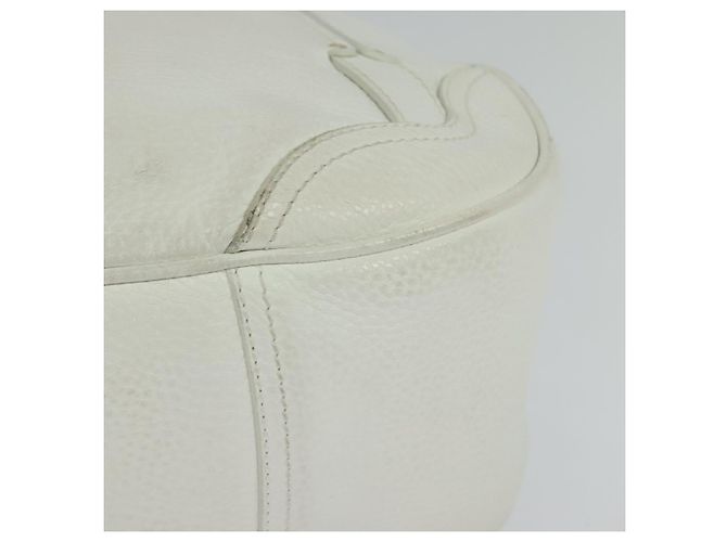 Céline Borsa a mano CELINE in pelle bianca e oro Auth 119467 Bianco D'oro - vista 16