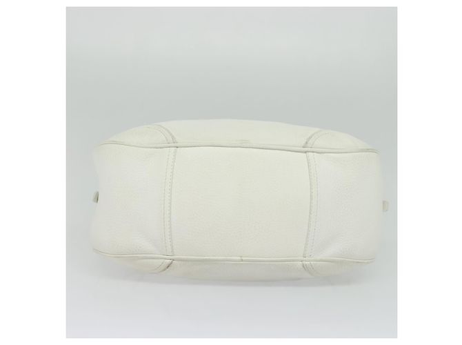 Céline Borsa a mano CELINE in pelle bianca e oro Auth 119467 Bianco D'oro - vista 5