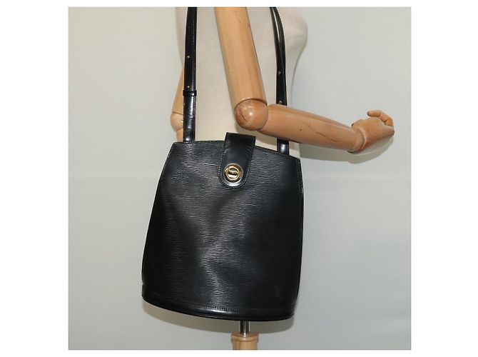 LOUIS VUITTON Borsa a Spalla Epi Cluny Nera M52252 LV Auth bs24496 Nero - vista 20
