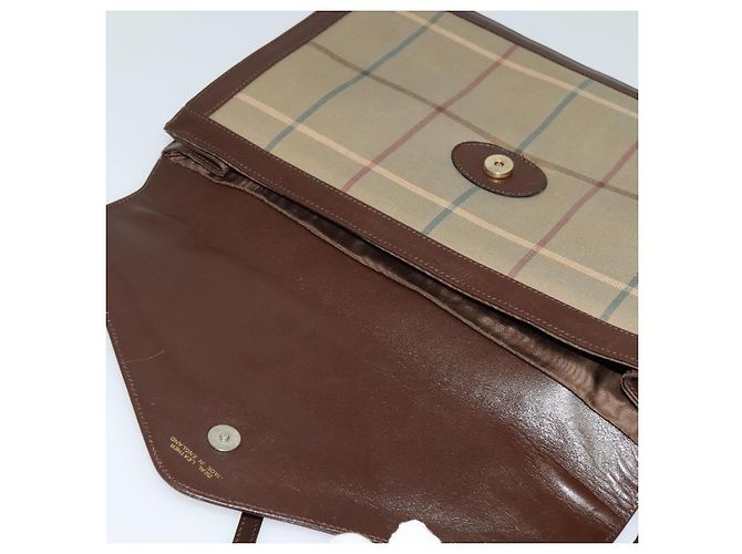 Autre Marque Burberrys Nova Check Schultertasche aus Canvas Beige Gold Auth bs24776 Golden - Ansicht 10