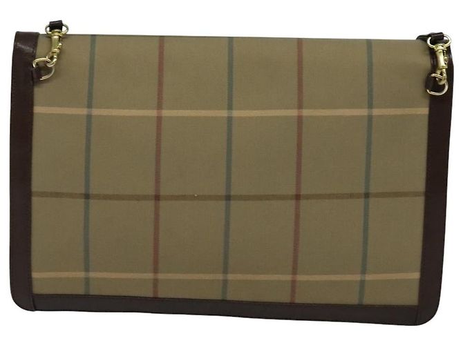 Autre Marque Burberrys Nova Check Schultertasche aus Canvas Beige Gold Auth bs24776 Golden - Ansicht 2