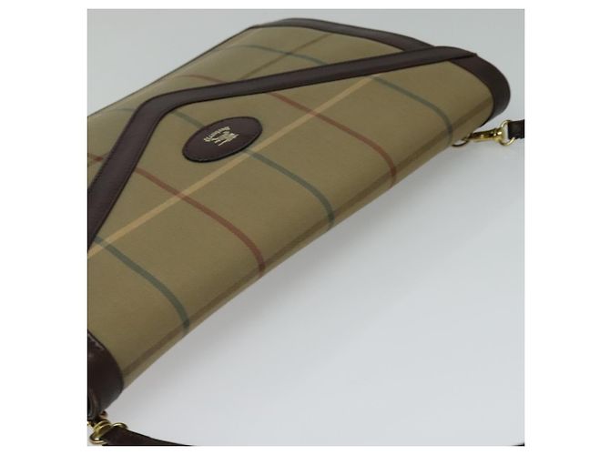 Autre Marque Burberrys Nova Check Schultertasche aus Canvas Beige Gold Auth bs24776 Golden - Ansicht 6