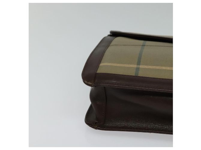 Autre Marque Burberrys Nova Check Schultertasche aus Canvas Beige Gold Auth bs24776 Golden - Ansicht 9