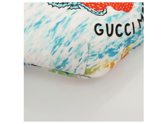 GUCCI Marsupio per bambini in nylon bianco e argento 502095 Auth ac3786 - vista 8