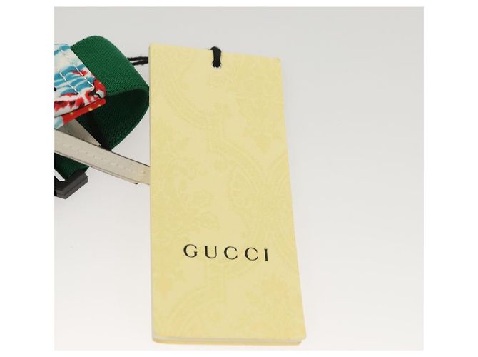 GUCCI Marsupio per bambini in nylon bianco e argento 502095 Auth ac3786 - vista 9