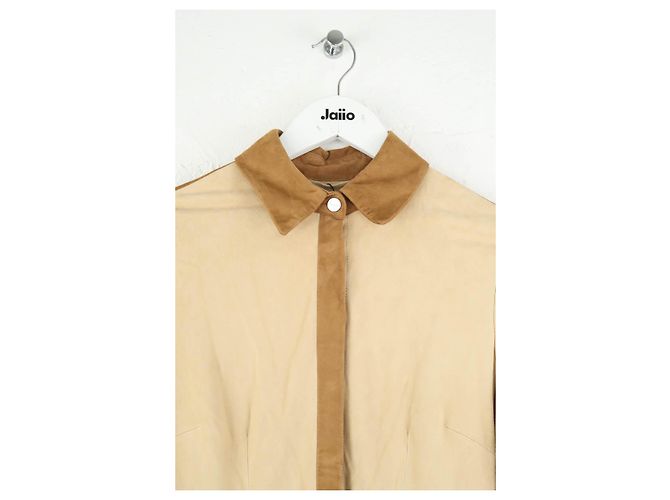 Max & Moi Beige Wildlederkleid - Ansicht 2