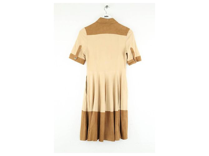Max & Moi Beige Wildlederkleid - Ansicht 3