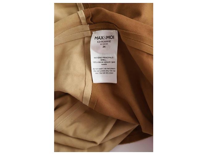 Max & Moi Beige Wildlederkleid - Ansicht 6