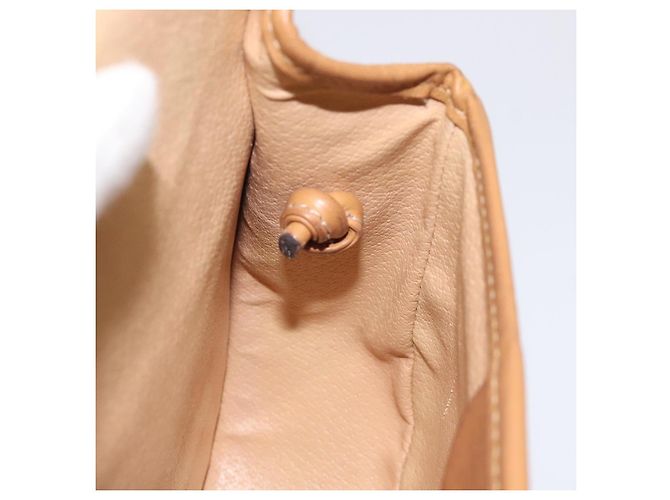 Céline Borsa a spalla in tela Macadam CELINE PVC beige oro Auth BA1292 D'oro - vista 19