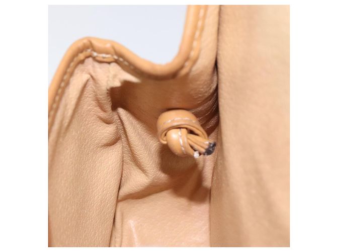 Céline Borsa a spalla in tela Macadam CELINE PVC beige oro Auth BA1292 D'oro - vista 20