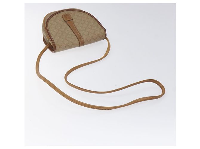 Céline Borsa a spalla in tela Macadam CELINE PVC beige oro Auth BA1292 D'oro - vista 7