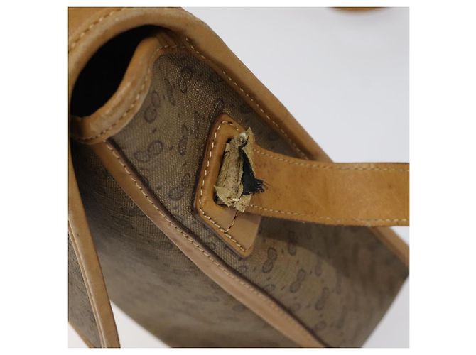 Borsa a Spalla GUCCI GG Supreme PVC Beige Oro 001 261 0688 Auth BA1027 D'oro - vista 8